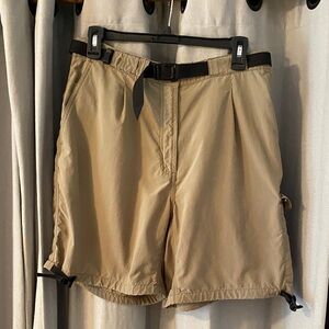 Ex Officio Nylon Cargo Shorts with Integrated Webbing Belt, Women’s Size 10/12